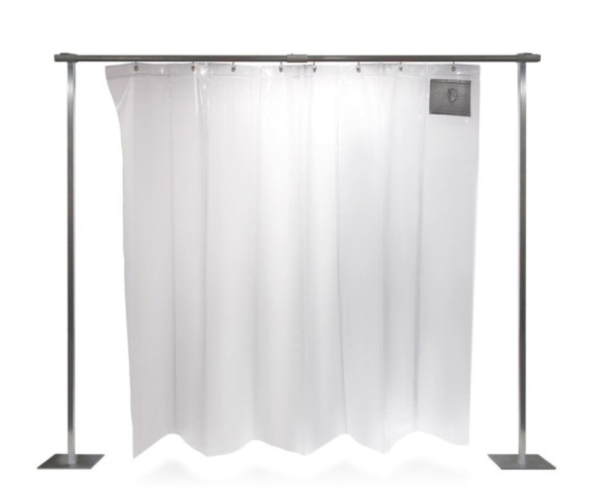 Original Design Accordion Shower Curtain Foldable Magnetic storage