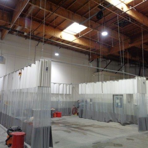 Steel Guard Safety Garage Divider Curtains