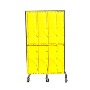 Lead Wool Blankets On Moveable Frame For Portable Radiation Shielding