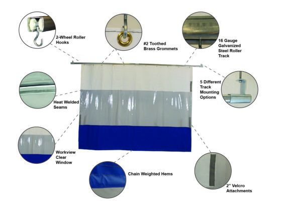 Industrial Plastic Curtains | PVC Curtain Walls