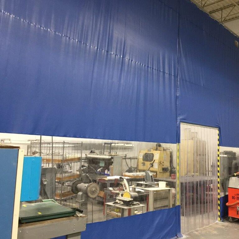 Steel Guard Safety Warehouse Plastic Divider Curtains