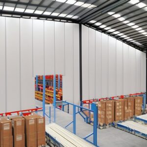 Insulated Industrial Curtains Dividing Warehouse Space