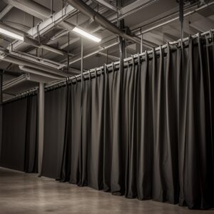 Blackout Curtain In Gym