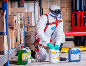 HAZMAT worker for Chemical Protection