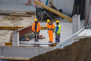 Concrete Curing At Commercial Building Foundation 